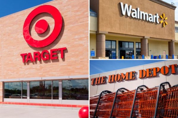 Walmart, Home Depot, Target